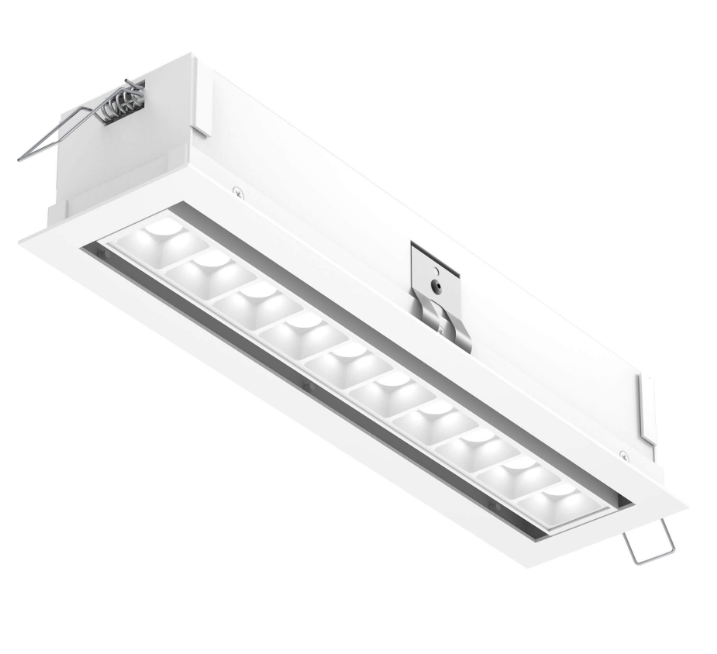 Dals Lighting MSL10G-CC-V-AWH 13 Inch Multi-spot Directional recessed downlight, Watt 24W, Lumens 1300lm, 5CCT 2700K / 3000K / 3500K / 4000K / 5000K White Finish