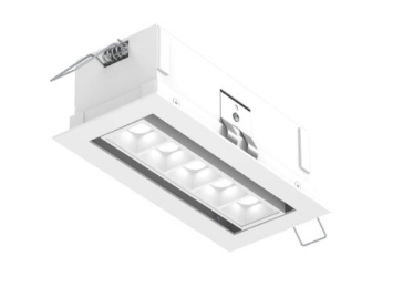 Dals Lighting MSL5G-CC-V-AWH 7 Inch Multi-Spot Directional Recessed downlight, Watt 14W, Lumens 800lm, 5CCT 2700K / 3000K / 3500K / 4000K / 5000K White Finish