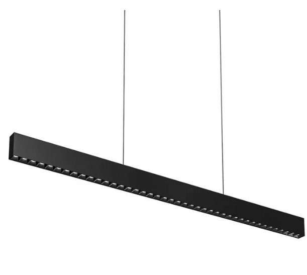 Dals Lighting MSLPD48-CC-UNV-BK 48 Inch Multi Spot Linear Pendant Light, 5CCT,Lumens 2710, Watt 40W  Black Finish