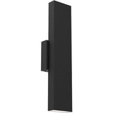 DALS Lighting MSLWALL-CC-BK PinPoint Linear LED 4.5 inch Black ADA Sconce Wall Light, Up and Down