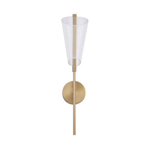 Kuzco Lighting WS62524-BG/LG-UNV Mulberry 24-in Wall Sconce - CCT: 3000K -  Finish: Brushed Gold/Light Guide