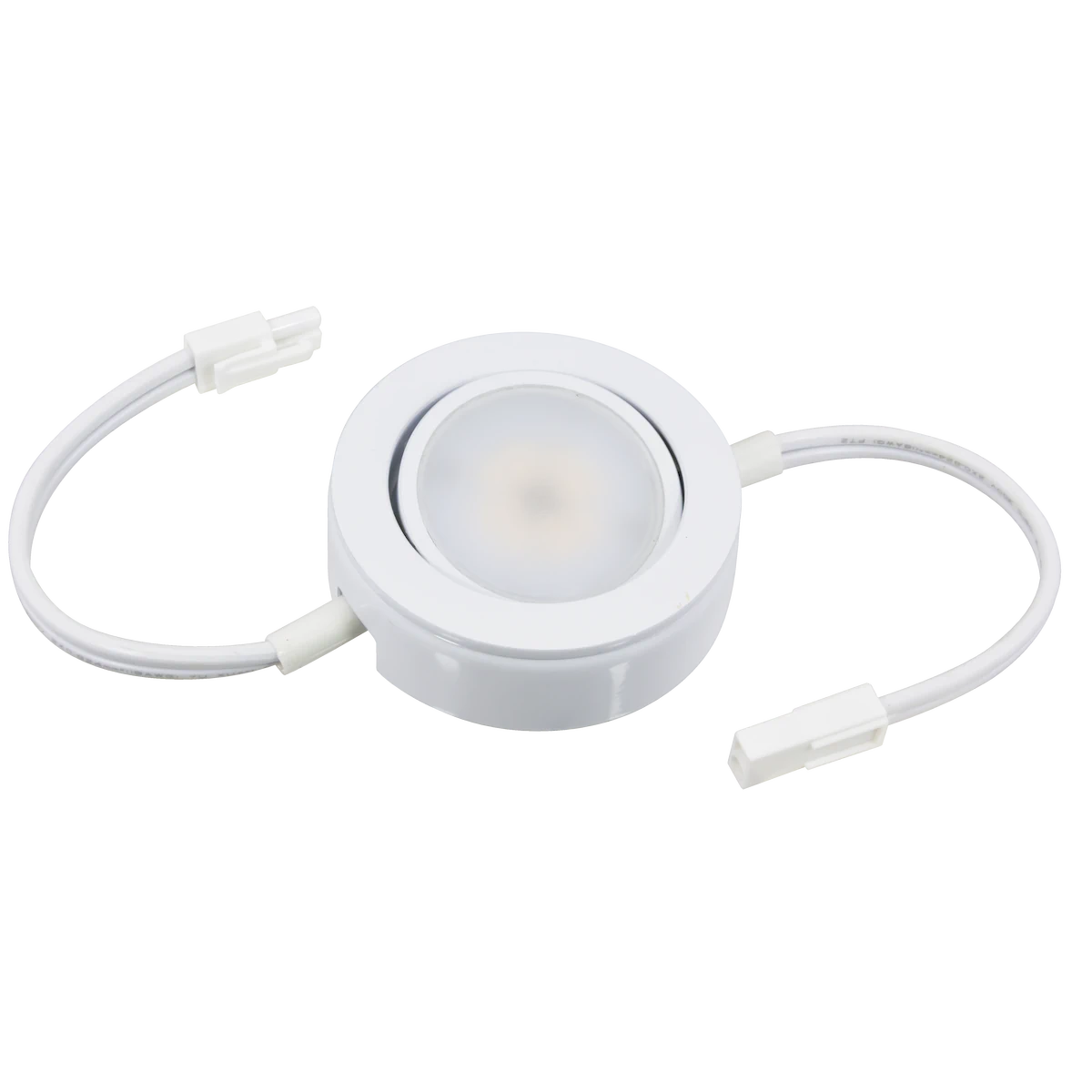 American Lighting MVP-1-WH-B MVP 27K In-Line Puck Lights – 2700K Warm White, 90+ CRI, Dimmable LED | 200LM, CL/ELV 10-100%, cETLus Listed – White