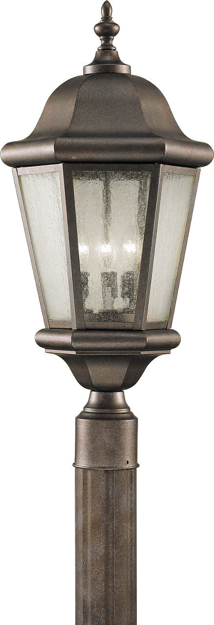 Generation Lighting OL5907CB Martinsville 3 Light Corinthian Bronze Post Lantern