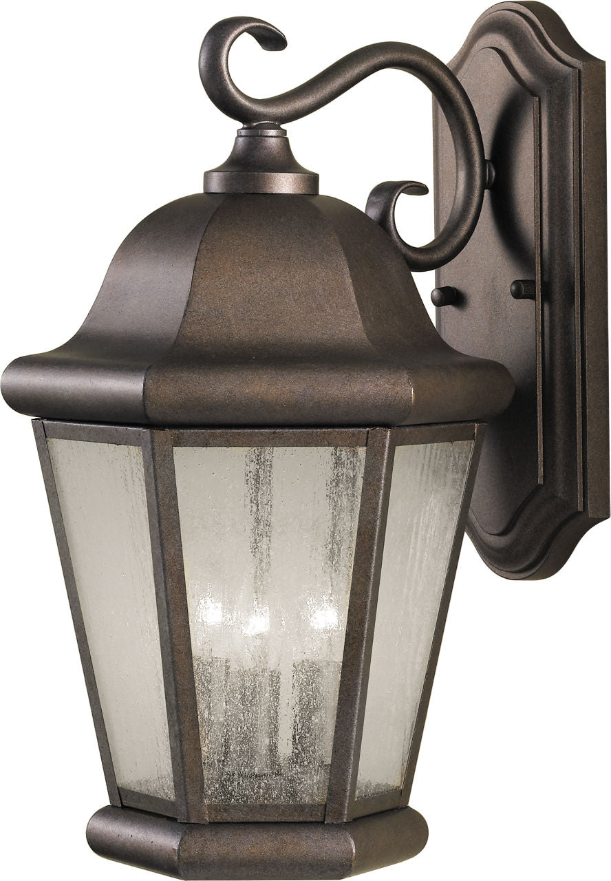 Generation Lighting Martinsville 3 light Corinthian Bronze outdoor wall lantern