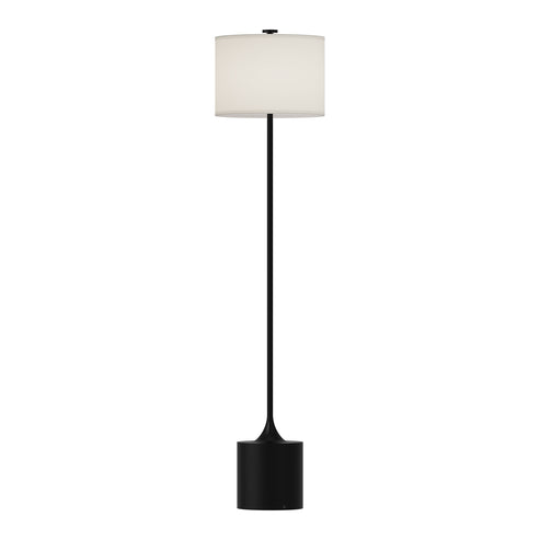 Alora Mood FL418761MBIL Issa 61.25 inch 1.00 watt Matte Black and Ivory Linen Floor Lamp Portable Light