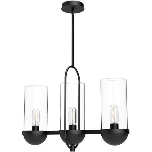 Alora Mood LP539024MBCL Cyrus 3 Light 23.5 inch Matte Black Linear Pendant Ceiling Light