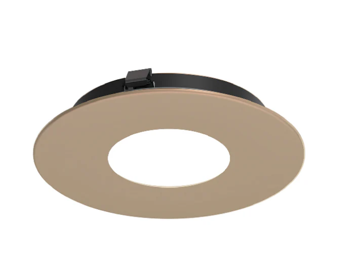 NORA Lighting NAPF-3RPHWD/CL 3" Apollo Round Flanged Pinhole Trim with Clear Lens Wheat Diffused Finish