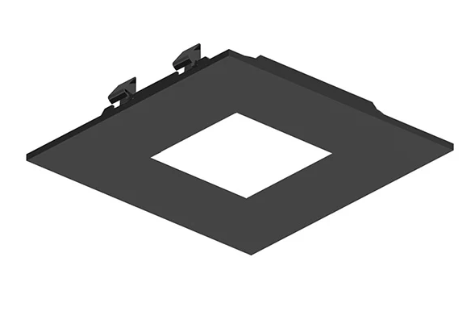 NORA Lighting NAPF-3SPHB 3" Apollo Square Flanged Pinhole Trim, Black