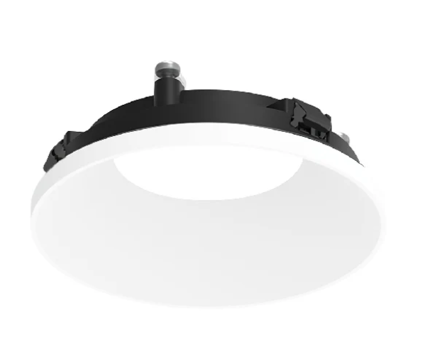 NORA Lighting NAPT-3RDNMPW/CL 3" Apollo Round Trimless Downlight Trim with Clear Lens Matte Powder White Finish