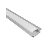 Nora Lighting NATL2-C23A 4' Shallow Channel with Wings for NUTP14, Aluminum Finish