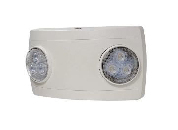Nora Lighting NE-612LEDW Compact Dual Head LED Emergency Light Voltage 120-277V, White Finish