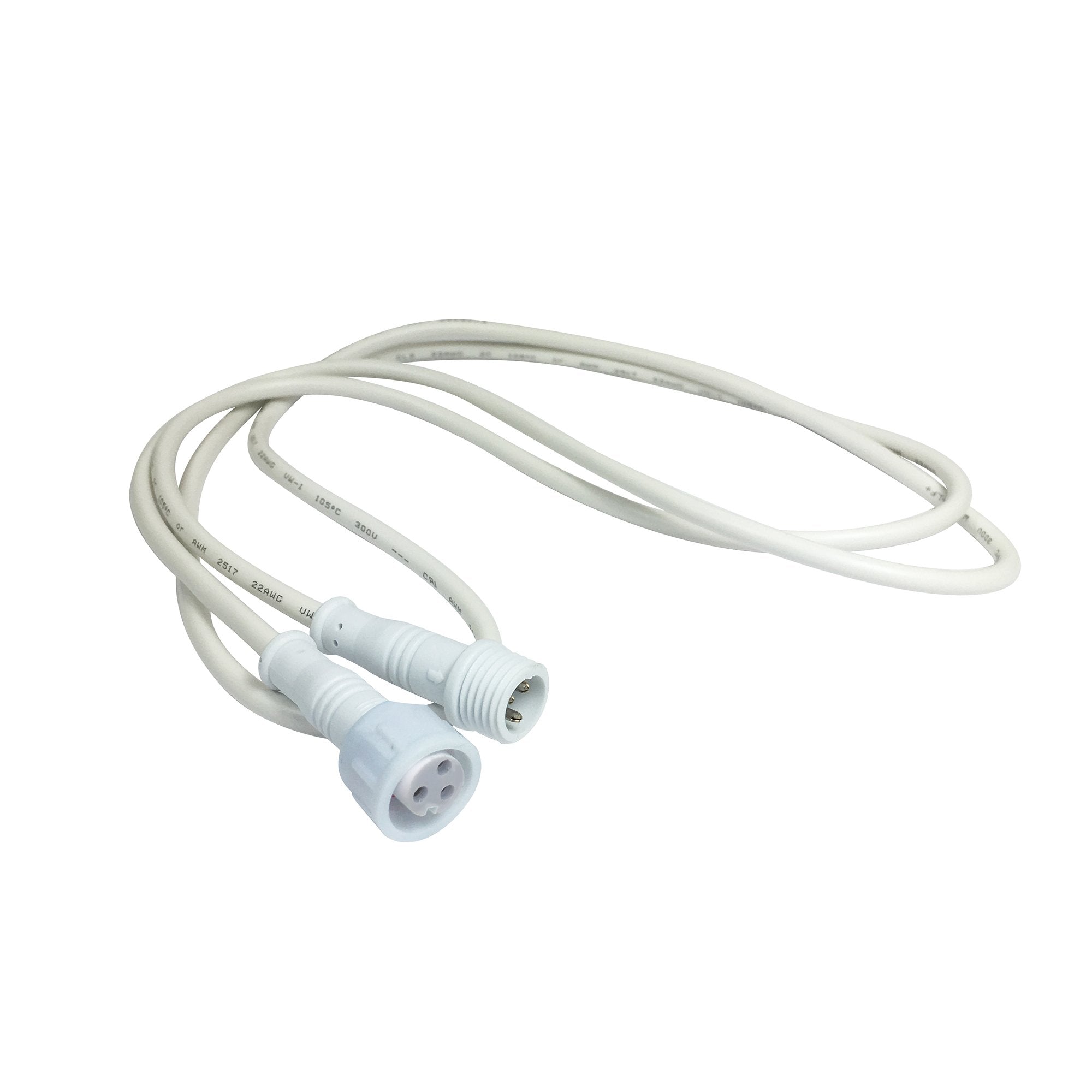 Nora Lighting NFRC-EW-4 4' Quick Connect Extension Cable for Fire Rated Can-less Downlights