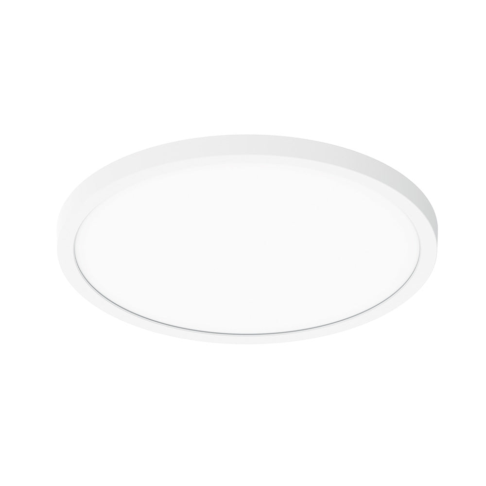 Nora Lighting NELO-12RTWMPW 12" Led Surface Mount Ceiling Light - 120V - 24W - Finish: Matte Powder White