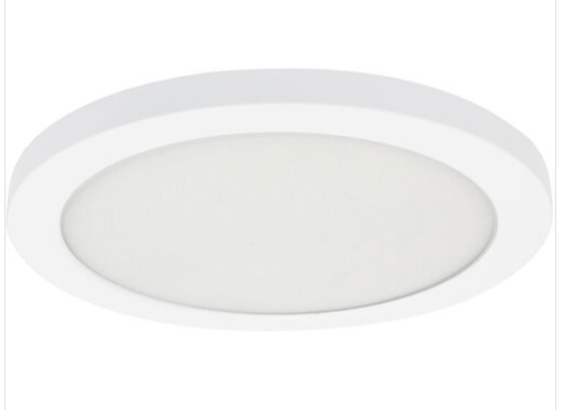 Nora Lighting NELOCAC-6RL130W 6 Inch ELO+ Surface Mounted LED Ceiling Light 3000K, 1080lm, 15W White Finish