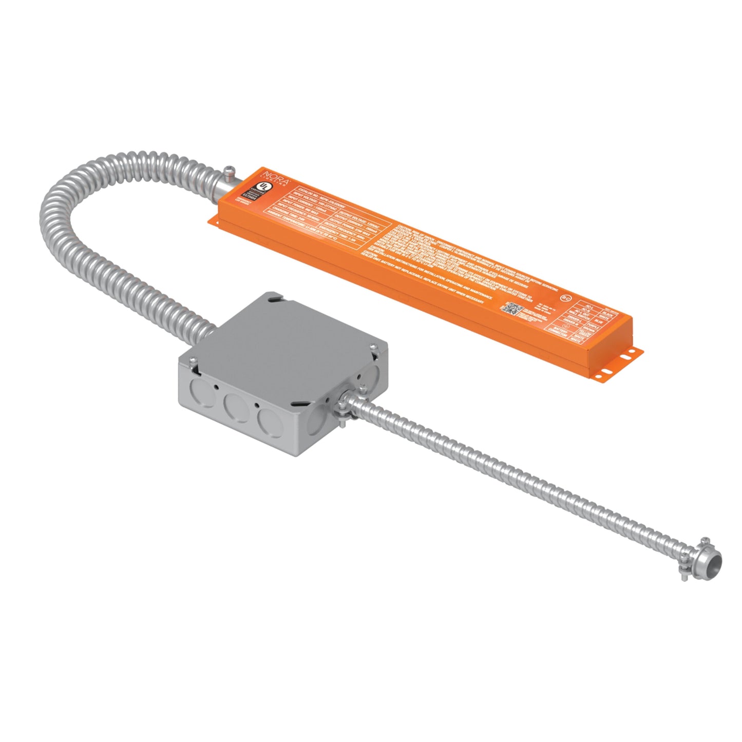 Nora Lighting NEPK-23LEDUNV-JB Plug-and-Play Emergency LED Driver Kit with Remote Test Switch - 23W