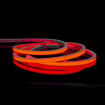 American Lighting NFPROV-RE-CC NeonFlex Pro Vertical Bend Red LED Strip – 24V DC, 161LM/ft, 90+ CRI, IP67 Waterproof, Custom Cut (50mm Increments)