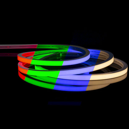 American Lighting NFPROV-RGBW -CC NeonFlex Pro Vertical Bend RGBW LED Strip – 24V DC, 161LM/ft, 90+ CRI, IP67 Waterproof, Custom Cut (50mm Increments) (Copy)