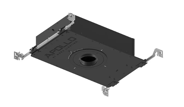 NORA Lighting NHAPIC-3R05L24055DC 3" Apollo Round IC Air-Tight Housing with Field Changeable Optics, 1500 Lumen, 120-277V, 0.5" to 0.875" Ceiling Thickness, Color Temperature 4000K, Beam Angle Flood (55°)