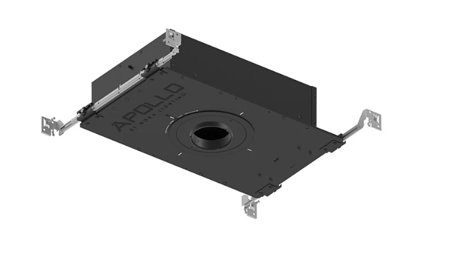 NORA Lighting NHAPIC-3R05L34055DP 3" Apollo Round IC Air-Tight Housing with Field Changeable Optics, 2000 Lumen, 120V, 0.5" to 0.875" Ceiling Thickness, Color Temperature 4000K, Beam Angle Flood (55°)