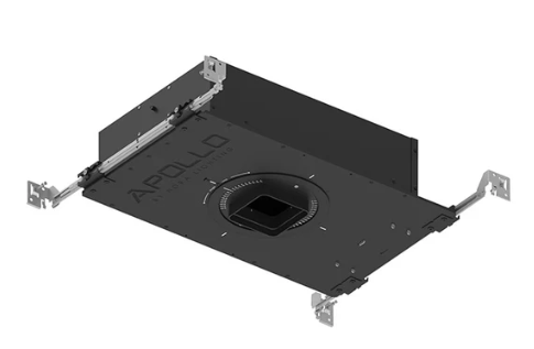 NORA Lighting NHAPIC-3S15L34055DP 3" Apollo Square IC Air-Tight Housing with Field Changeable Optics, 2000 Lumen, 1.25" to 1.625" Ceiling Thickness, Color Temperature 4000K, Beam Angle Flood (55°)