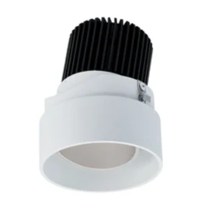 Nora Lighting NIO-2RTLA35QHZMPW 2" Iolite LED Round Trimless Adjustable, 10-Degree Optic, Lumens 800lm Wattage 12W, Color Temperature 3500K, Haze Adjustable / Matte Powder White Reflector