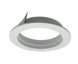 Nora Lighting NIO-4PRTFAMPW 4" Iolite PLUS Trimless to Flanged Converter Accessory, Matte Powder White Finish