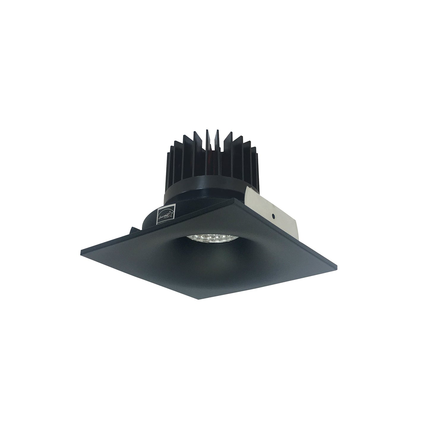 Nora Lighting NIO-4SNBCDXBB/HL 4" Iolite LED Square Bullnose - High Lumens - CCT: Comfort Dim (3100K-1800K) - Finish: Black