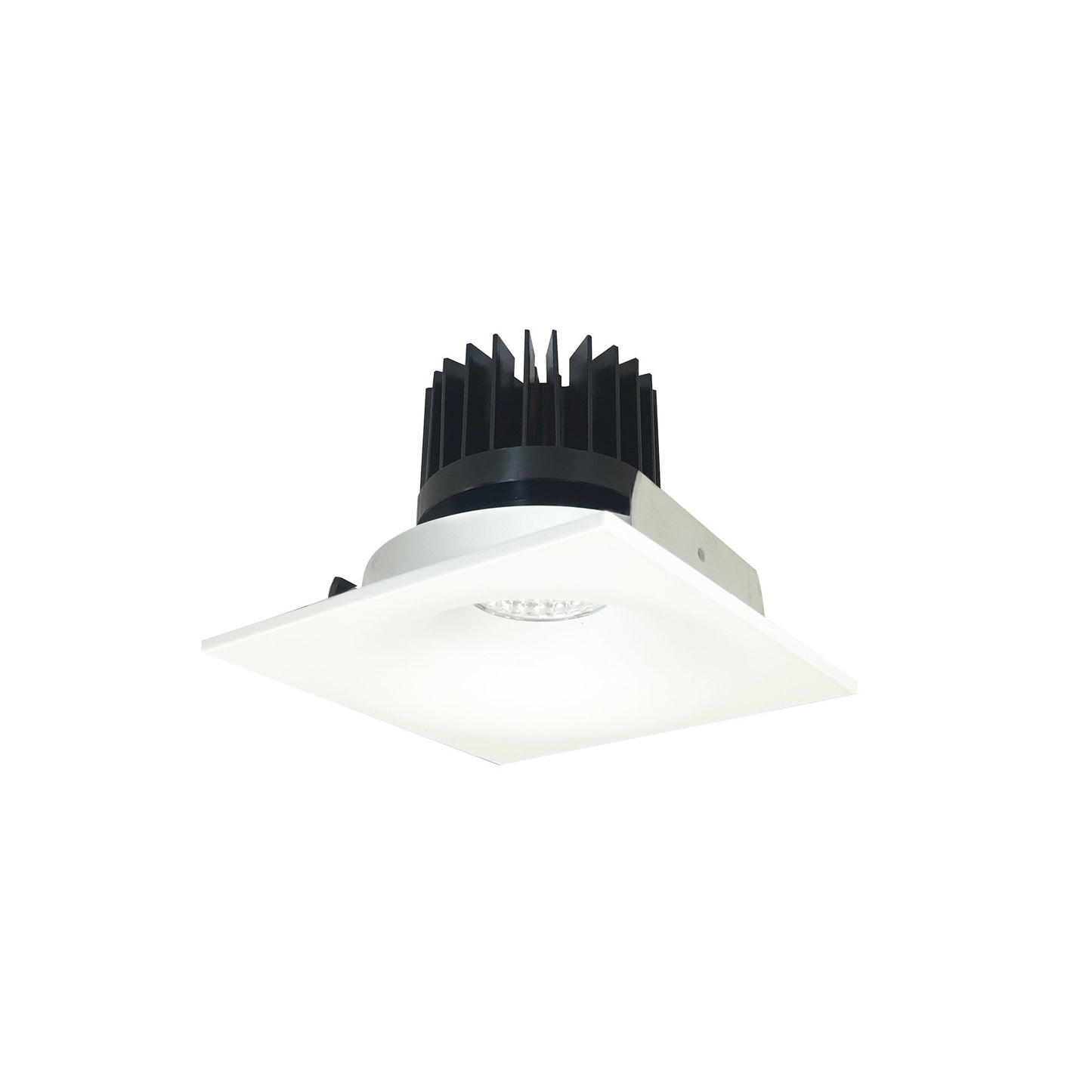 Nora Lighting NIO-4SNBCDXMPW/HL 4" Iolite LED Square Bullnose - High Lumens - CCT: Comfort Dim (3100K-1800K) - Finish: Matte Powder White
