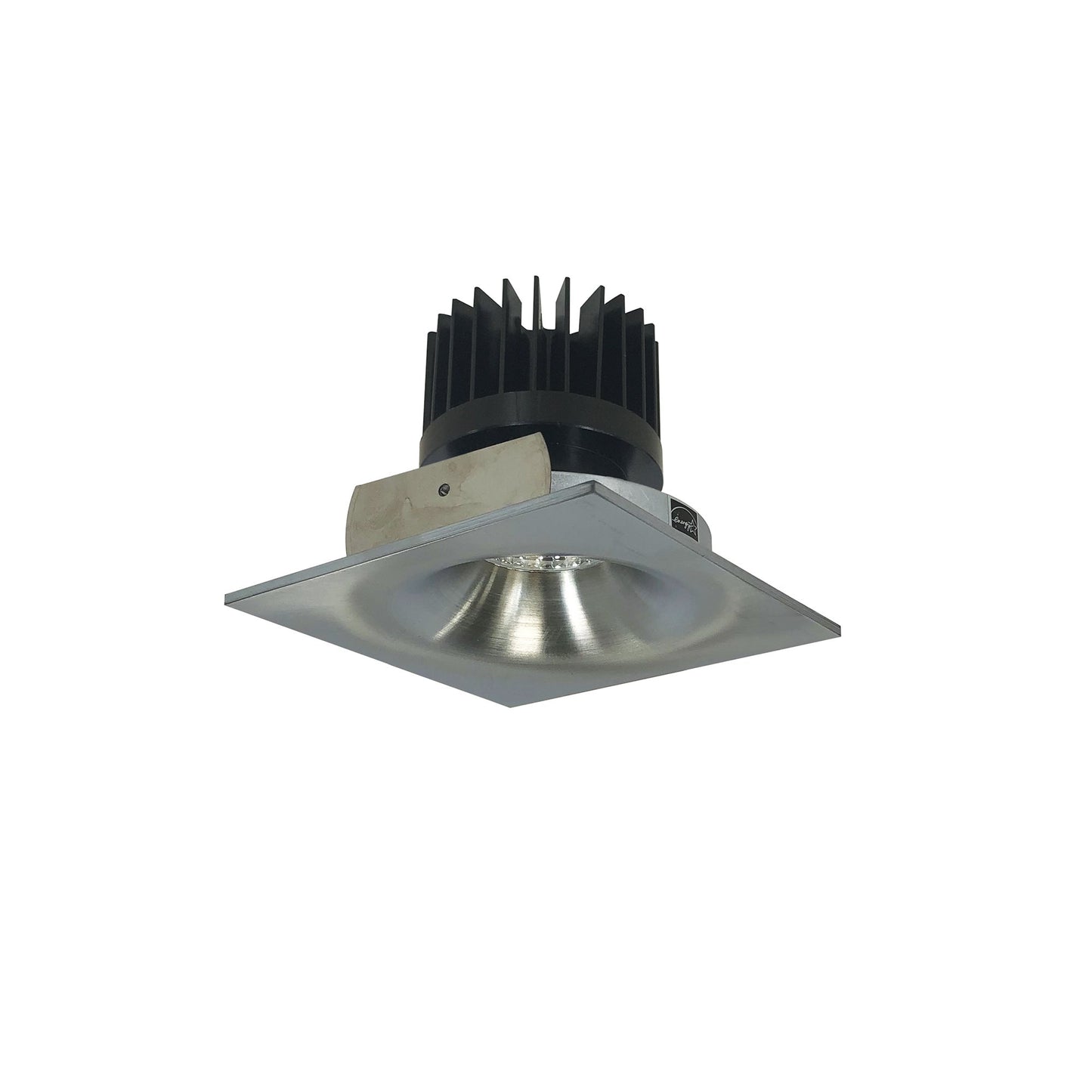 Nora Lighting NIO-4SNBCDXNN/HL 4" Iolite LED Square Bullnose - High Lumens - CCT: Comfort Dim (3100K-1800K) - Finish: Natural Metal