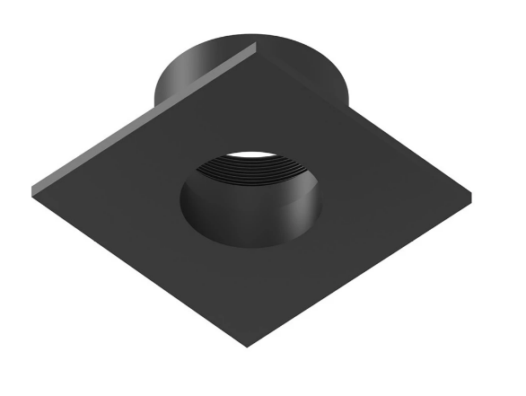 Nora Lighting NIOC-1SNGBB Iolite Black 1 Inch Ceiling Recessed Light Trim