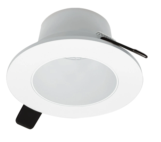 Nora Lighting NIOC-2RNDCBB 2 Inch Iolite Can-less Round Downlight Trim, Black finish