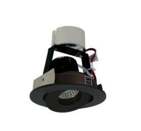 Nora Lighting NIR-4RG27XBZ/10 4" Iolite LED Round Adjustable Gimbal Retrofit, Lumens 1000lm / Wattage 12W, Color Temperature 2700K, Bronze Finish