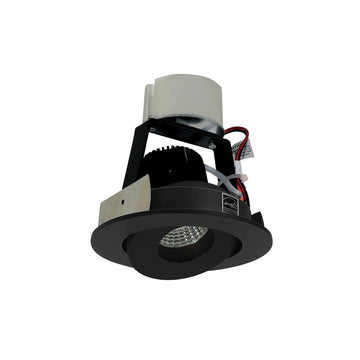 Nora Lighting NIR-4RG35XBB/10 4" Iolite Retrofit Round Adjustable Gimbal Downlight - 1000lm - CCT: 3500K - Finish: Black