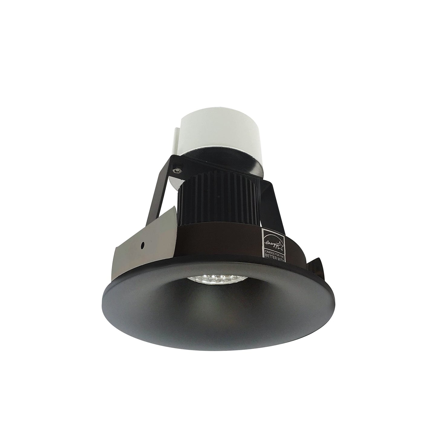 Nora Lighting NIR-4RNB27XBB/10 4" Iolite LED Round Bullnose Retrofit Downlight - 1000lm - CCT: 2700K - Finish: Black