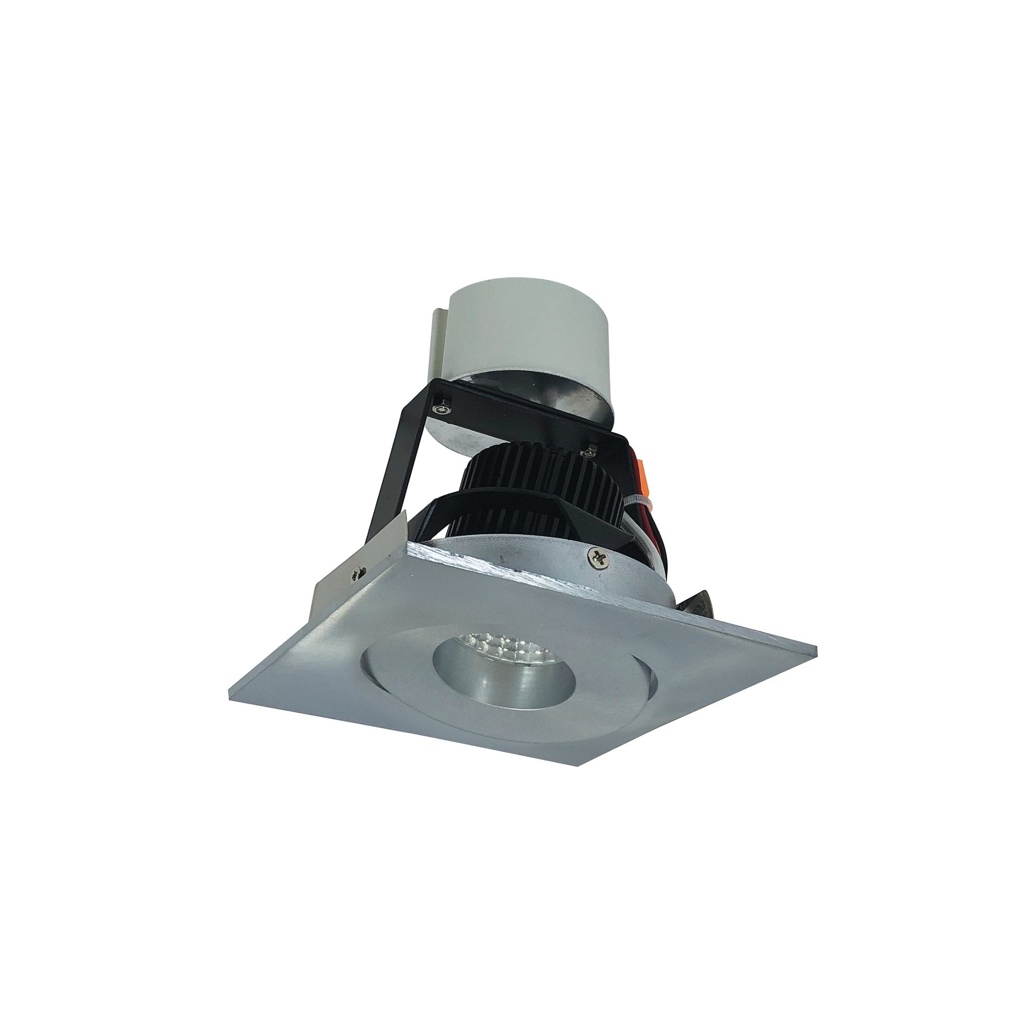 Nora Lighting NIR-4SG30XNN/10 4" Iolite LED Square Adjustable Gimbal Retrofit Downlight - 1000lm - CCT: 3000K - Finish: Natural Metal