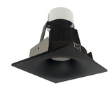 Nora Lighting NIR-4SNB40XBB/10 4" Iolite LED Square Bullnose Retrofit, 1000lm / 12W, 4000K, Black Finish