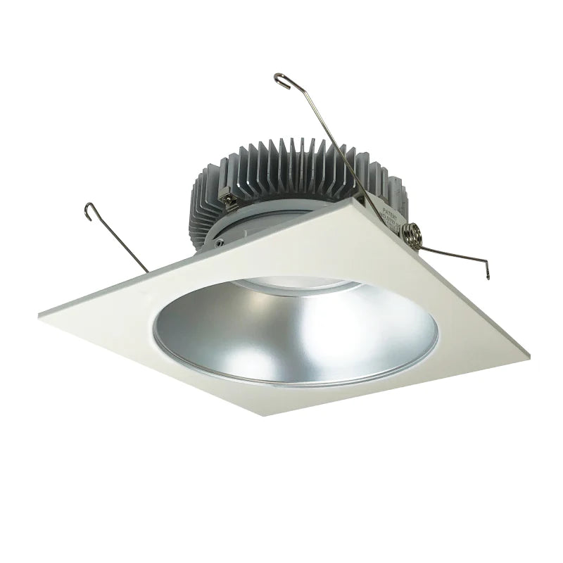 Nora Lighting NLCB2-65315CDDW 6" Cobalt LED High Lumen Square Reflector W/Round Aperture - 1500 lm - CCT: Comfort Dim - 22W- Reflector Finish: Diffused Clear - Flange Finish: White
