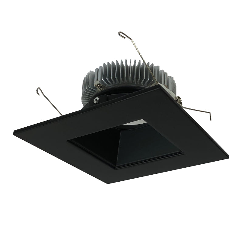 Nora Lighting NLCB2-65620CDBB 6" Cobalt LED High Lumen Square Reflector with Square Aperture - CCT: Comfort Dim (3000K-2000K) - Lumens: 2000 - 30W - Reflector Finish: Black - Trim Finish: Black