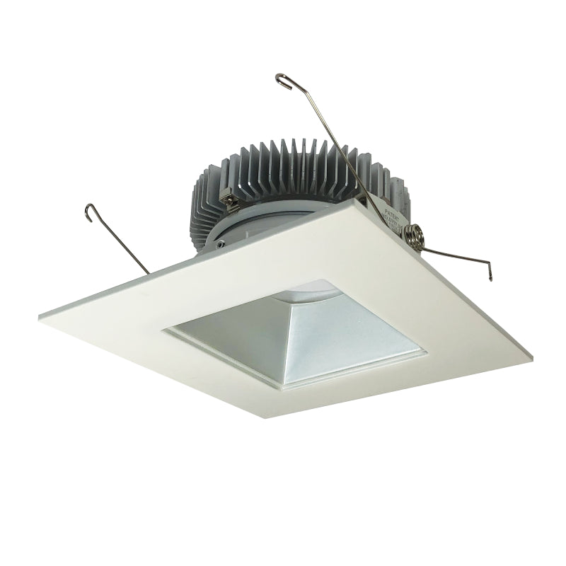Nora Lighting NLCB2-65620CDHZW 6" Cobalt LED High Lumen Square Reflector with Square Aperture - CCT: Comfort Dim (3000K-2000K) - Lumens: 2000 - 30W - Reflector Finish: Haze - Trim Finish: White