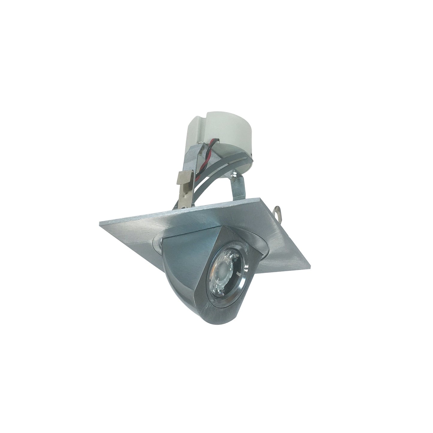 Nora Lighting NLCBC-487035XN 4" Cobalt LED Square Adjustable Elbow Retrofit - CCT: 3500K - 13W - Finish - Natural Metal