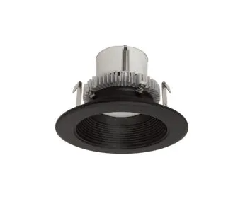 NORA Lighting NLCBC2-452TWBB/10 4" Cobalt Click Round Retrofit Baffle, Lumens 1000lm / Wattage 13.5W, Selectable CCT, Black Baffle / Black Flange