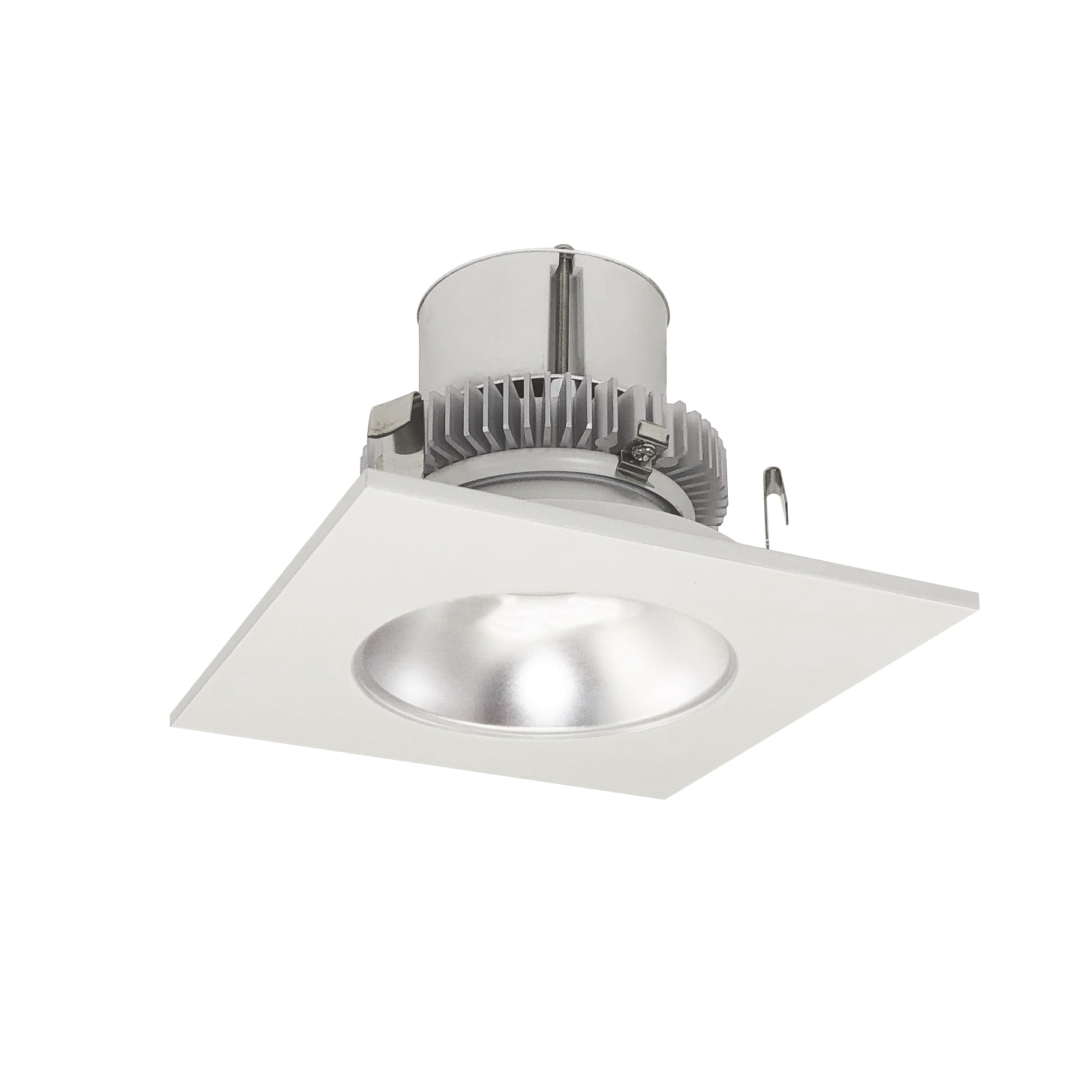 Nora Lighting NLCBC2-45340HZW/A 4" Cobalt Click Square Retrofit Reflector with Round Aperture - 750lm - CCT: 4000K - Finish: Haze / White