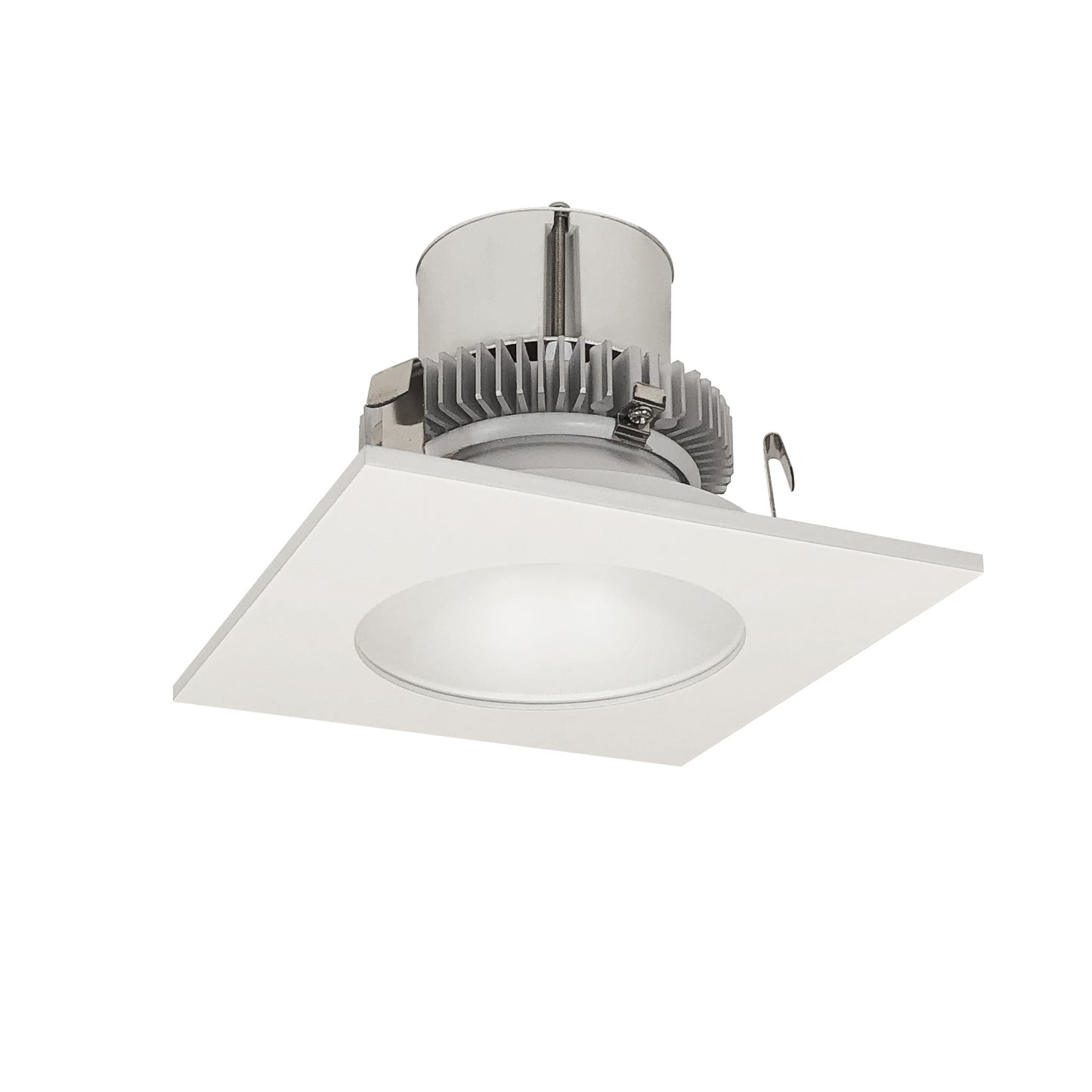 Nora Lighting NLCBC2-45340MPW/A 4" Cobalt Click Square Retrofit Reflector with Round Aperture - 750lm - CCT: 4000K - Finish: Matte Powder White