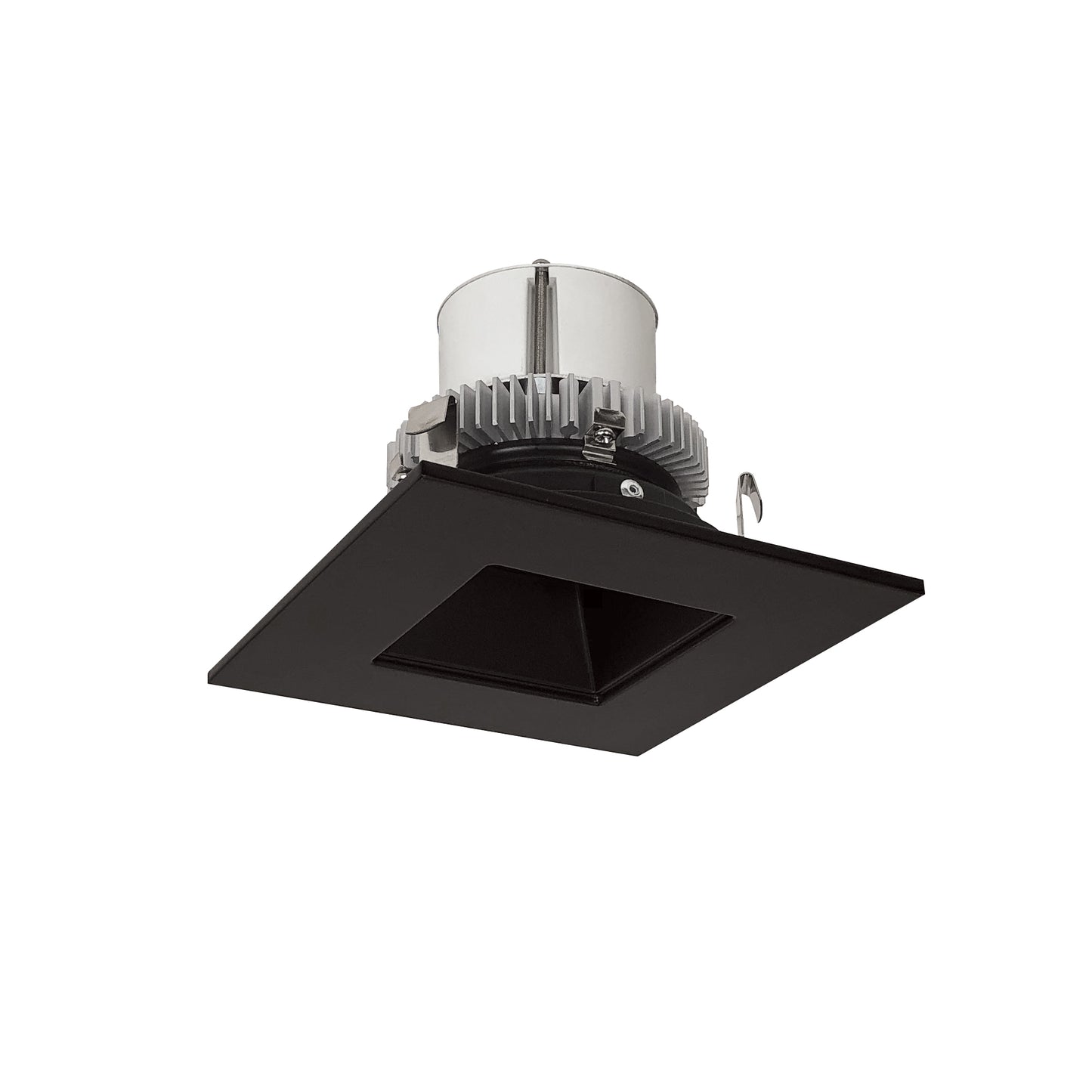 Nora Lighting NLCBC2-45640BB/A 4" Cobalt Click Square Retrofit Reflector with Square Aperture - 750lm - CCT: 4000K - Finish: Black Reflector / Black Flange