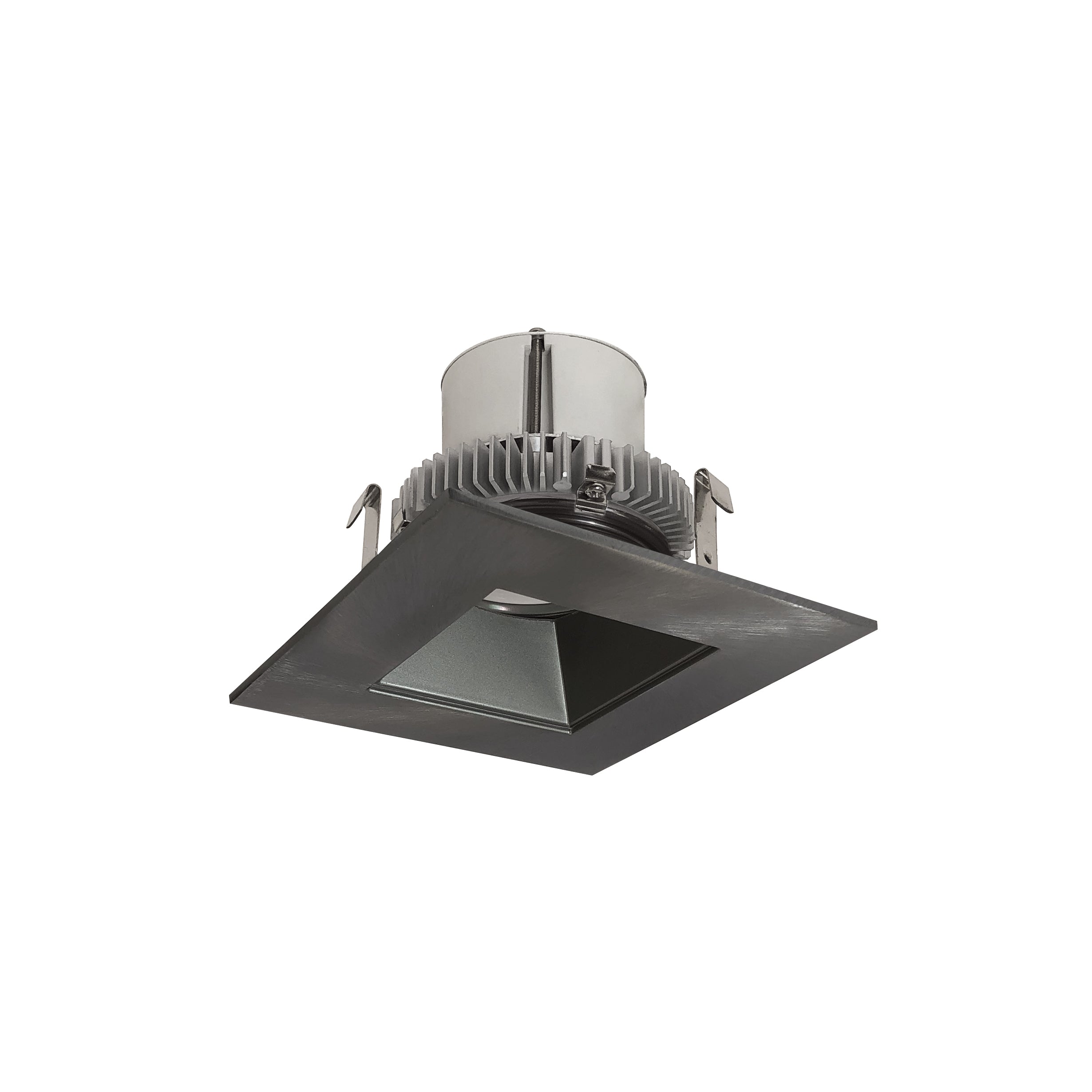 Nora Lighting NLCBC2-45640NN/ALE4EM 4" Cobalt Click Square Retrofit Reflector with Square Aperture - 750lm - CCT: 4000K - Finish: Natural Metal Reflector / Natural Metal Flange - Pre-Wired for Emergency