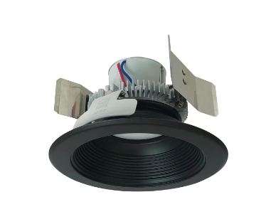 Nora Lighting NLCBC2-55227BB/A 5" Cobalt Click LED Retrofit, Round Baffle, Lumens 750 lm Wattage 10W, Color Temperature 2700K, Voltage 120V, Dimming Triac/ELV, Black Finish