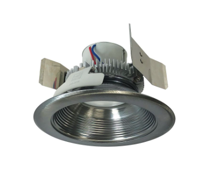 Nora Lighting NLCBC2-55227NN/A 5" Cobalt Click LED Retrofit, Round Baffle, Lumens 750 lm, Wattage 10W, Color Temperature 2700K, Voltage 120V, Dimming Triac/ELV, Natural Metal Finish