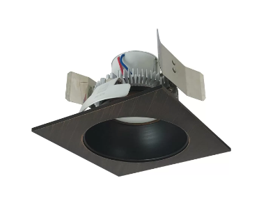 Nora Lighting NLCBC2-55327BZBZ/A 5" Cobalt Click LED Retrofit, Square/Round Reflector, Lumens 750 lm, Wattage 10W, Color Temperature 2700K, Voltage 120V, Dimming Triac/ELV, Bronze Finish