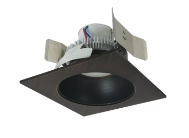 NORA Lighting NLCBC2-553TWBZBZ/10 5" Cobalt Click Square Retrofit Reflector with Round Aperture, Lumens 1000lm / Wattage 13.5W, Selectable CCT, Bronze Finish