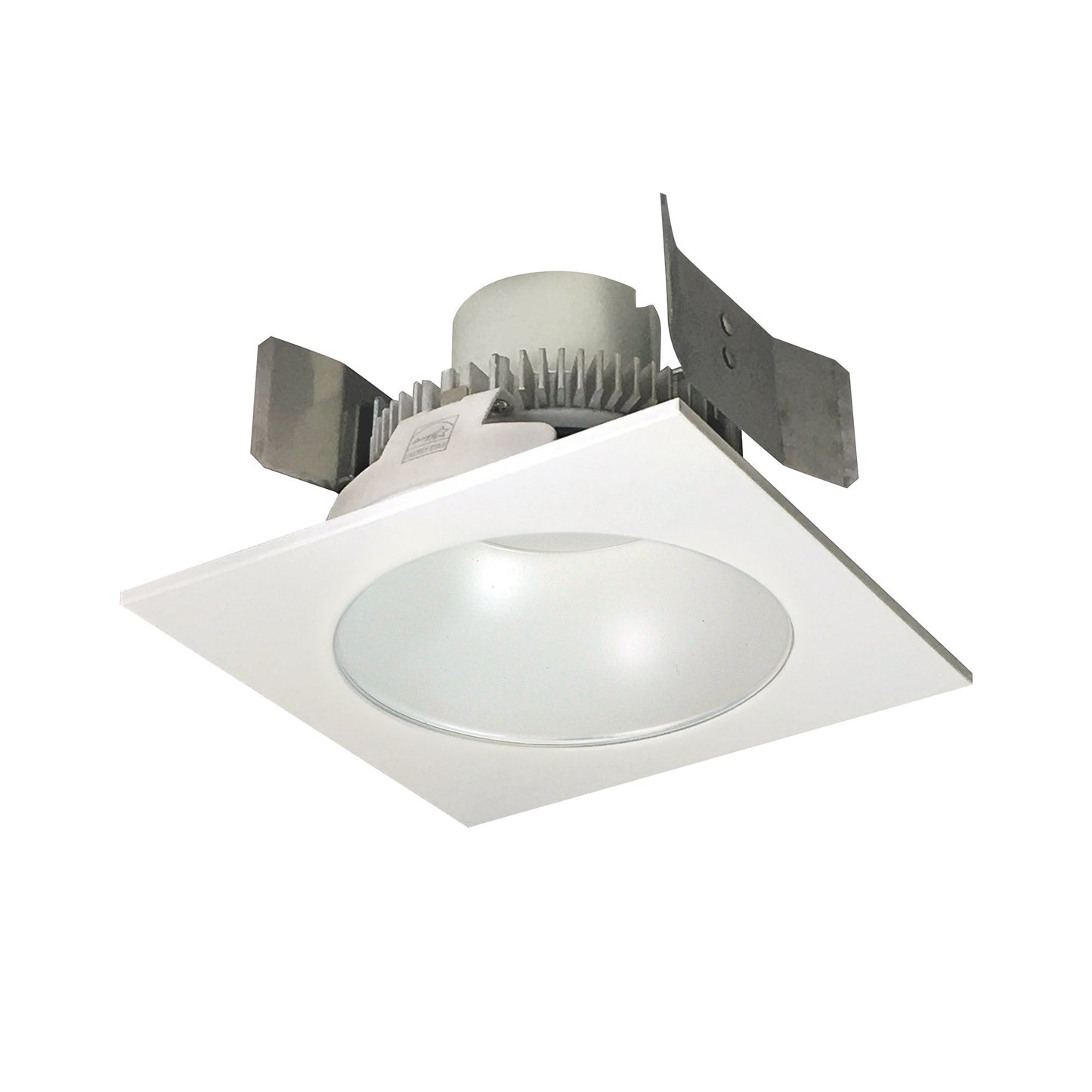 Nora Lighting NLCBC2-55335WW/A 5" Cobalt Click Square Retrofit Reflector with Round Aperture - Lumens: 750 - CCT: 3500K - Reflector Finish: White - Flange Finish: White